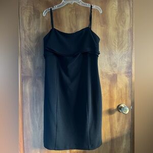 Karl Lagerfeld Black Spaghetti Strap Dress